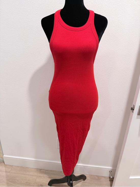 Zara Dresses & Skirts - Zara Red Ribbed Tank Maxi Dress
